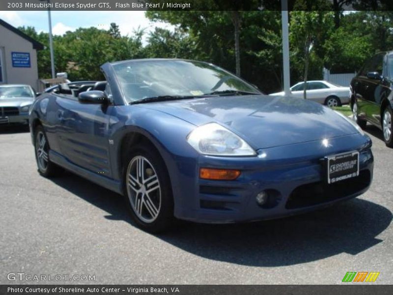 Flash Blue Pearl / Midnight 2003 Mitsubishi Eclipse Spyder GTS