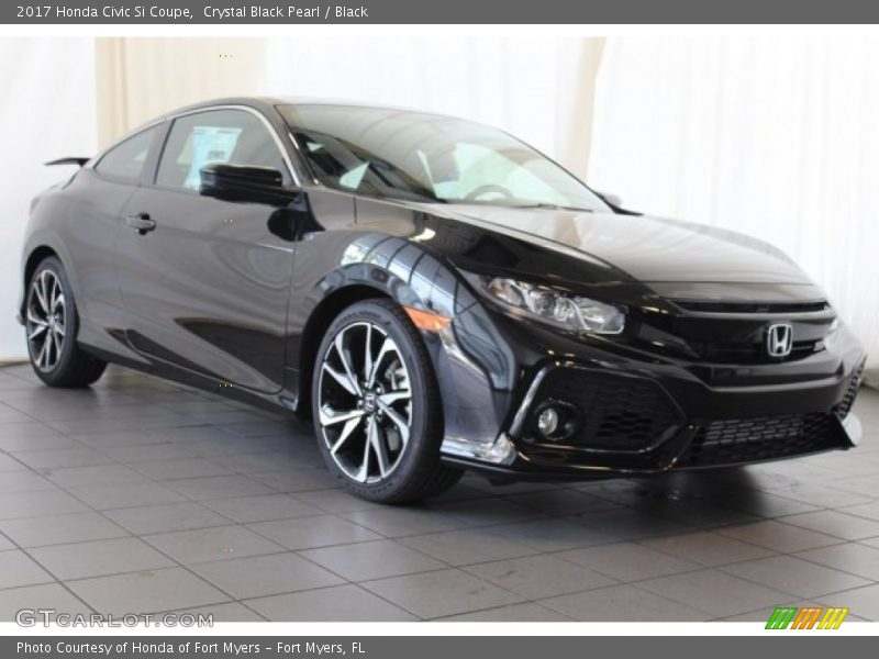 Crystal Black Pearl / Black 2017 Honda Civic Si Coupe