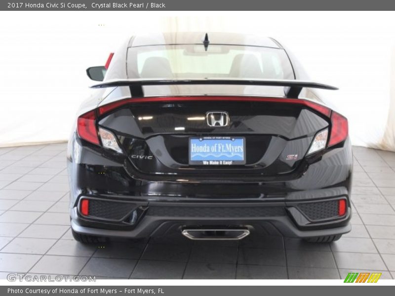 Crystal Black Pearl / Black 2017 Honda Civic Si Coupe