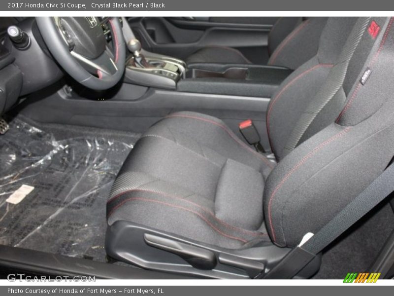 Crystal Black Pearl / Black 2017 Honda Civic Si Coupe