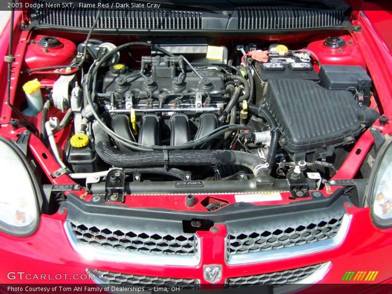 Flame Red / Dark Slate Gray 2003 Dodge Neon SXT