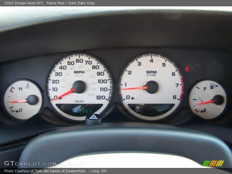 Flame Red / Dark Slate Gray 2003 Dodge Neon SXT