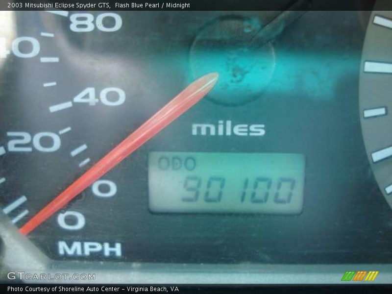 Flash Blue Pearl / Midnight 2003 Mitsubishi Eclipse Spyder GTS