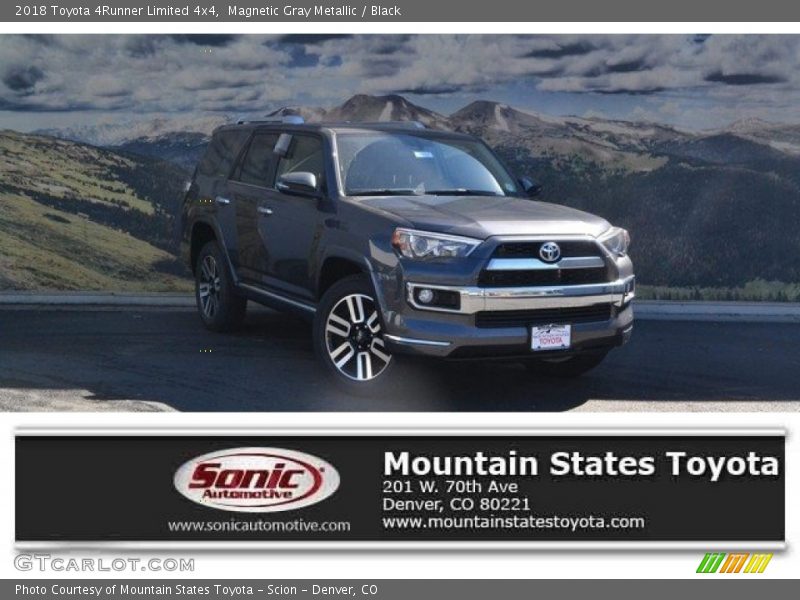 Magnetic Gray Metallic / Black 2018 Toyota 4Runner Limited 4x4