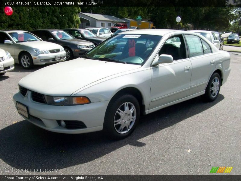 Dover White Pearl / Gray 2003 Mitsubishi Galant ES