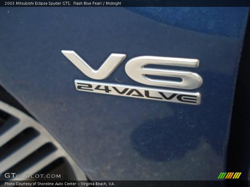 Flash Blue Pearl / Midnight 2003 Mitsubishi Eclipse Spyder GTS