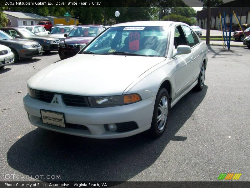 Dover White Pearl / Gray 2003 Mitsubishi Galant ES