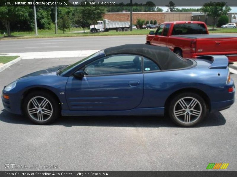 Flash Blue Pearl / Midnight 2003 Mitsubishi Eclipse Spyder GTS