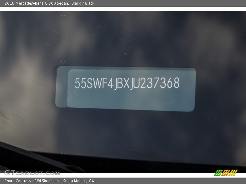 Black / Black 2018 Mercedes-Benz C 300 Sedan
