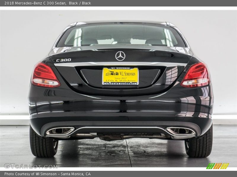 Black / Black 2018 Mercedes-Benz C 300 Sedan