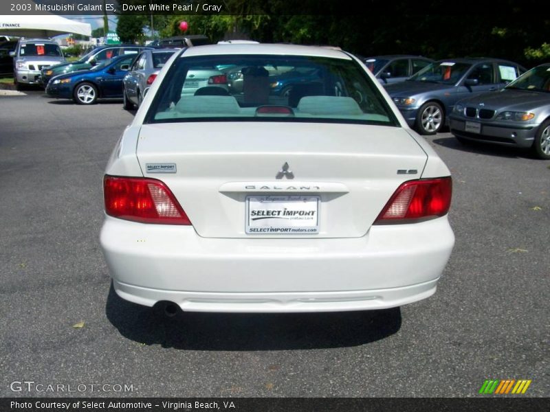 Dover White Pearl / Gray 2003 Mitsubishi Galant ES