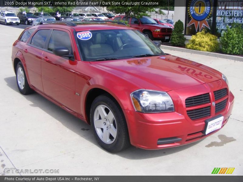 Inferno Red Crystal Pearl / Dark Slate Gray/Light Graystone 2005 Dodge Magnum SXT