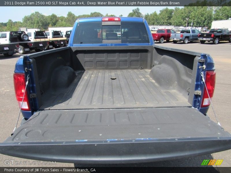 Deep Water Blue Pearl / Light Pebble Beige/Bark Brown 2011 Dodge Ram 2500 HD SLT Mega Cab 4x4