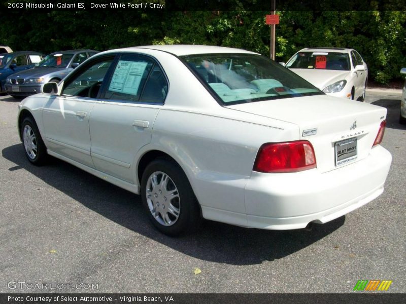 Dover White Pearl / Gray 2003 Mitsubishi Galant ES