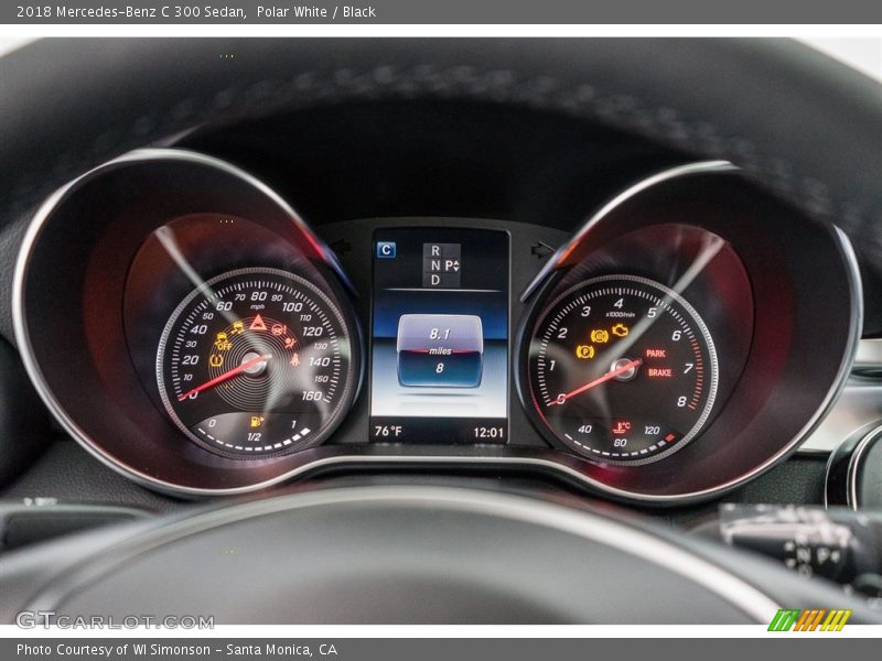 Polar White / Black 2018 Mercedes-Benz C 300 Sedan