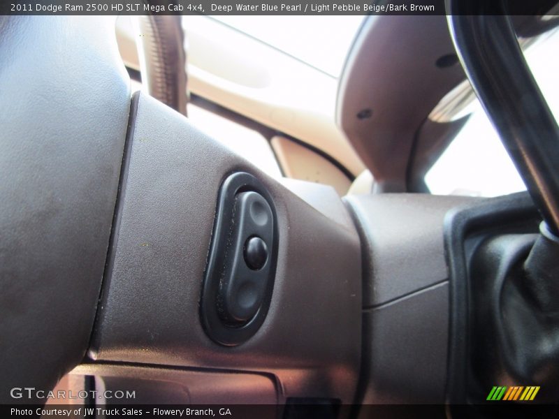 Deep Water Blue Pearl / Light Pebble Beige/Bark Brown 2011 Dodge Ram 2500 HD SLT Mega Cab 4x4