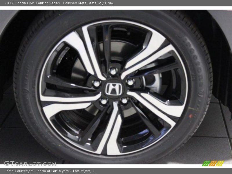 Polished Metal Metallic / Gray 2017 Honda Civic Touring Sedan