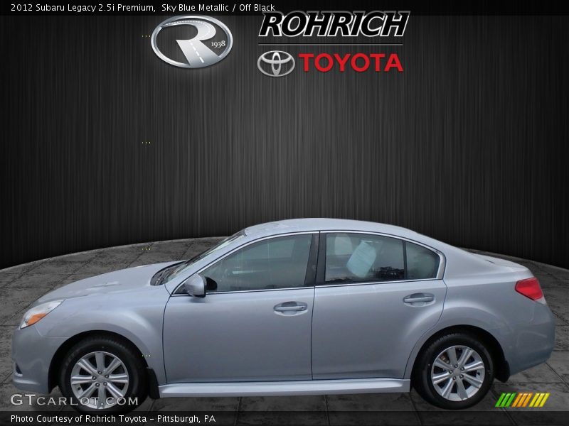 Sky Blue Metallic / Off Black 2012 Subaru Legacy 2.5i Premium