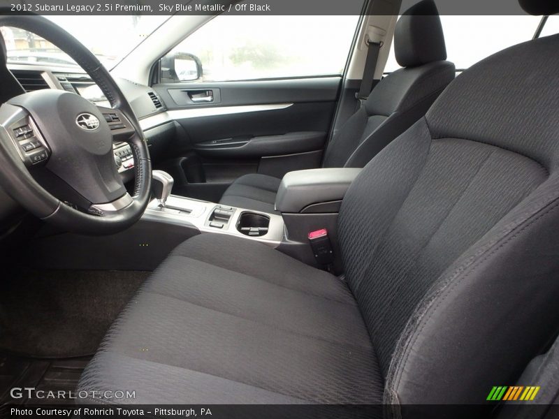 Sky Blue Metallic / Off Black 2012 Subaru Legacy 2.5i Premium