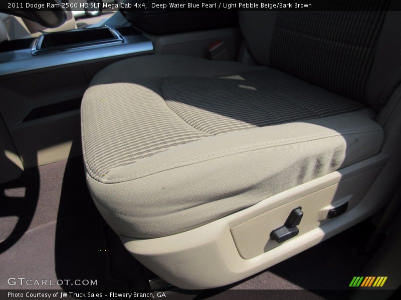Deep Water Blue Pearl / Light Pebble Beige/Bark Brown 2011 Dodge Ram 2500 HD SLT Mega Cab 4x4