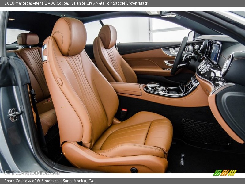Selenite Grey Metallic / Saddle Brown/Black 2018 Mercedes-Benz E 400 Coupe