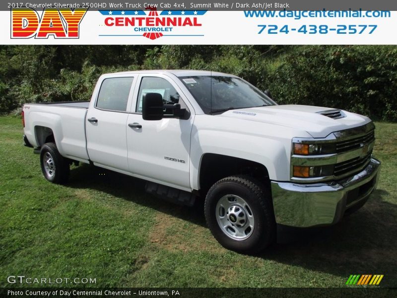 Summit White / Dark Ash/Jet Black 2017 Chevrolet Silverado 2500HD Work Truck Crew Cab 4x4