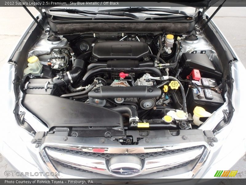 Sky Blue Metallic / Off Black 2012 Subaru Legacy 2.5i Premium