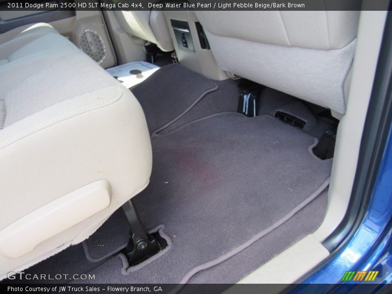 Deep Water Blue Pearl / Light Pebble Beige/Bark Brown 2011 Dodge Ram 2500 HD SLT Mega Cab 4x4