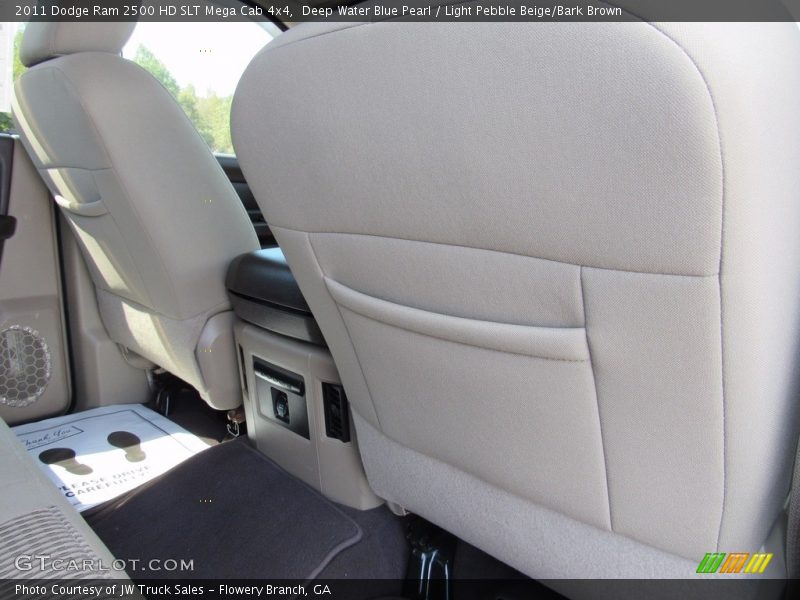Deep Water Blue Pearl / Light Pebble Beige/Bark Brown 2011 Dodge Ram 2500 HD SLT Mega Cab 4x4