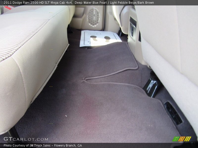 Deep Water Blue Pearl / Light Pebble Beige/Bark Brown 2011 Dodge Ram 2500 HD SLT Mega Cab 4x4