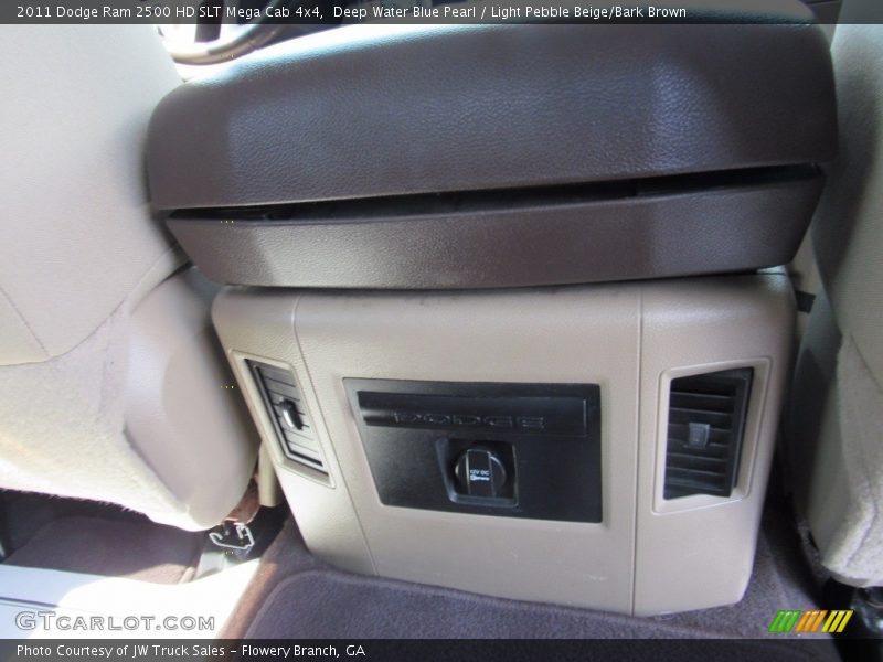 Deep Water Blue Pearl / Light Pebble Beige/Bark Brown 2011 Dodge Ram 2500 HD SLT Mega Cab 4x4