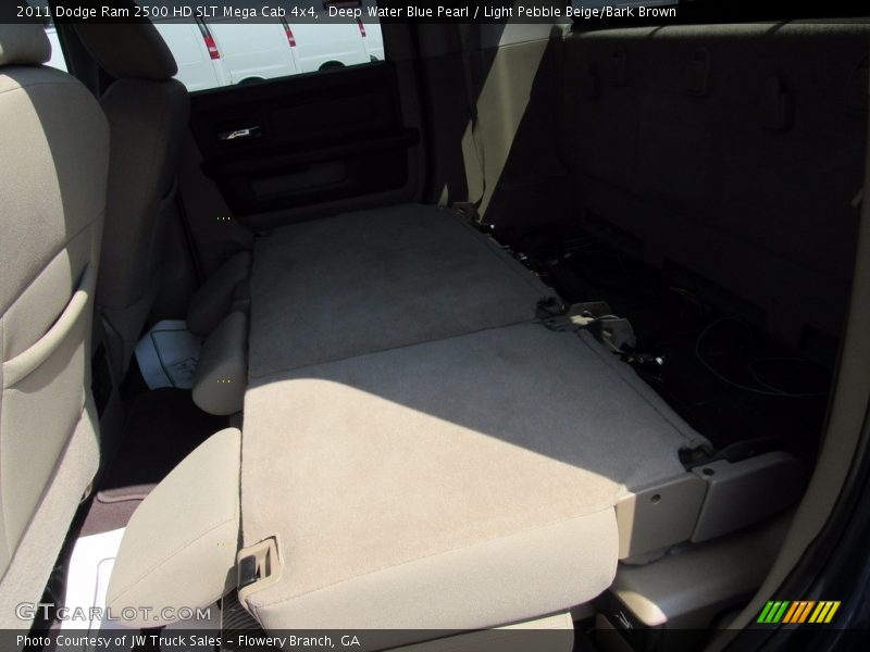 Deep Water Blue Pearl / Light Pebble Beige/Bark Brown 2011 Dodge Ram 2500 HD SLT Mega Cab 4x4