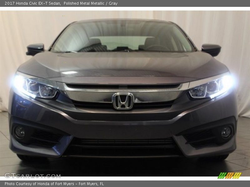 Polished Metal Metallic / Gray 2017 Honda Civic EX-T Sedan