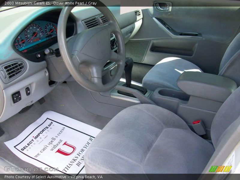 Dover White Pearl / Gray 2003 Mitsubishi Galant ES