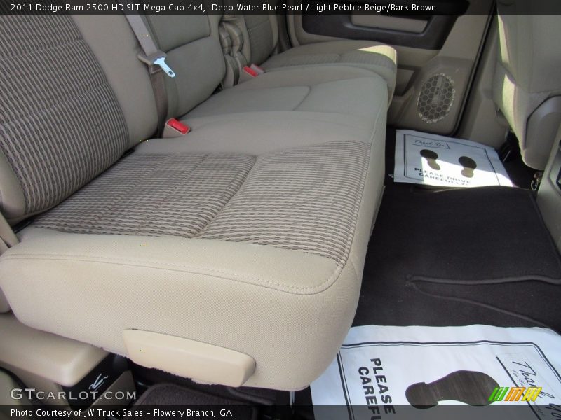 Deep Water Blue Pearl / Light Pebble Beige/Bark Brown 2011 Dodge Ram 2500 HD SLT Mega Cab 4x4