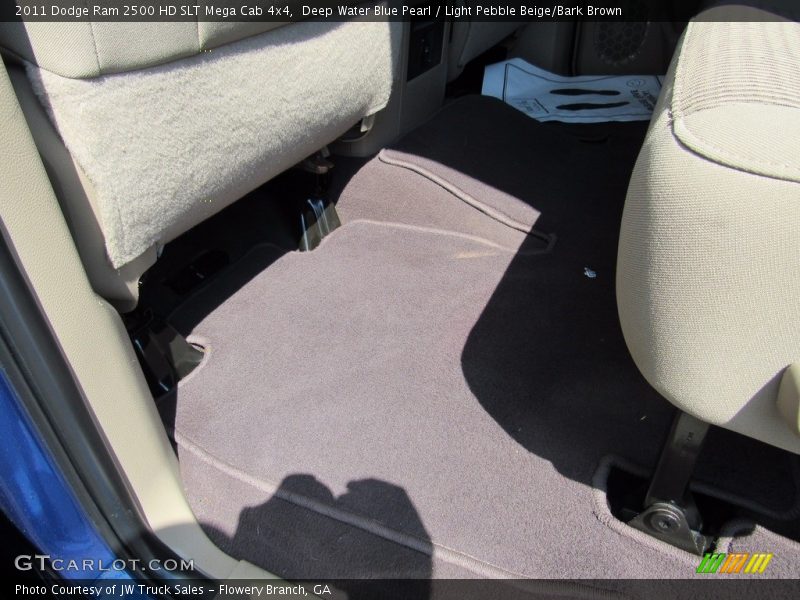 Deep Water Blue Pearl / Light Pebble Beige/Bark Brown 2011 Dodge Ram 2500 HD SLT Mega Cab 4x4