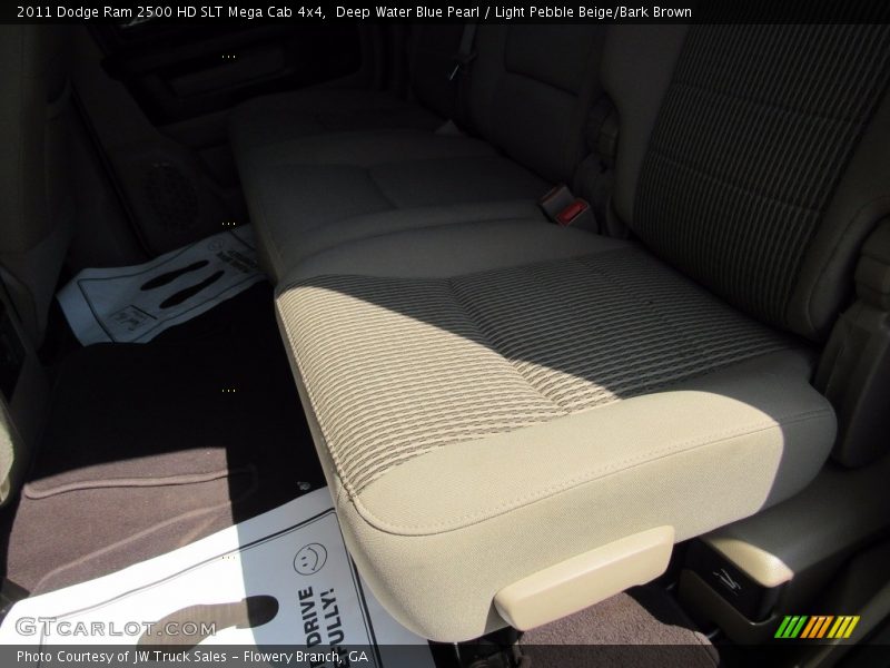 Deep Water Blue Pearl / Light Pebble Beige/Bark Brown 2011 Dodge Ram 2500 HD SLT Mega Cab 4x4