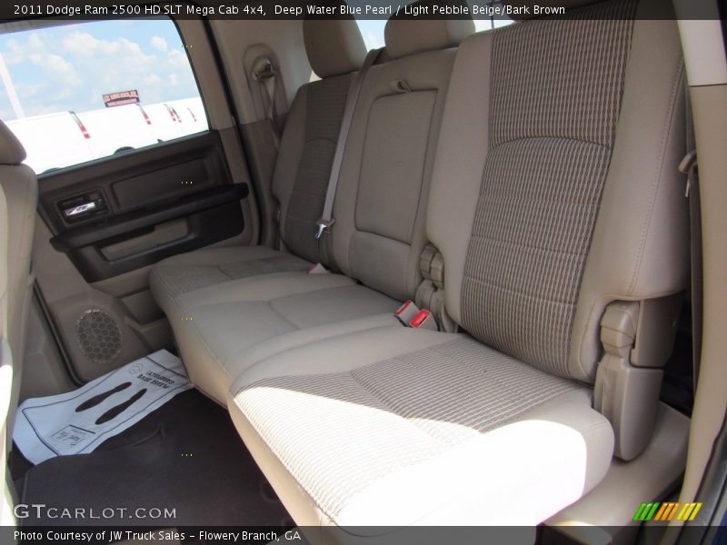 Deep Water Blue Pearl / Light Pebble Beige/Bark Brown 2011 Dodge Ram 2500 HD SLT Mega Cab 4x4