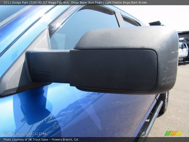 Deep Water Blue Pearl / Light Pebble Beige/Bark Brown 2011 Dodge Ram 2500 HD SLT Mega Cab 4x4