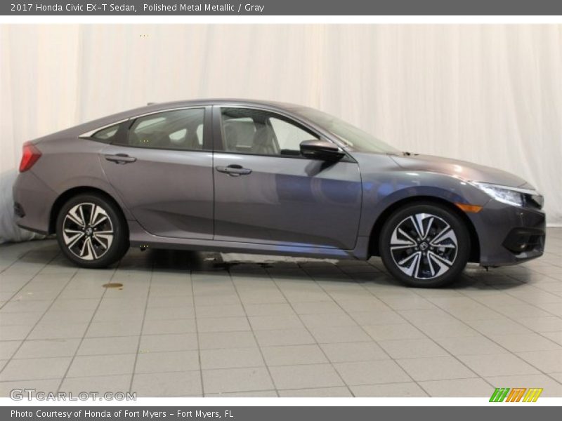 Polished Metal Metallic / Gray 2017 Honda Civic EX-T Sedan