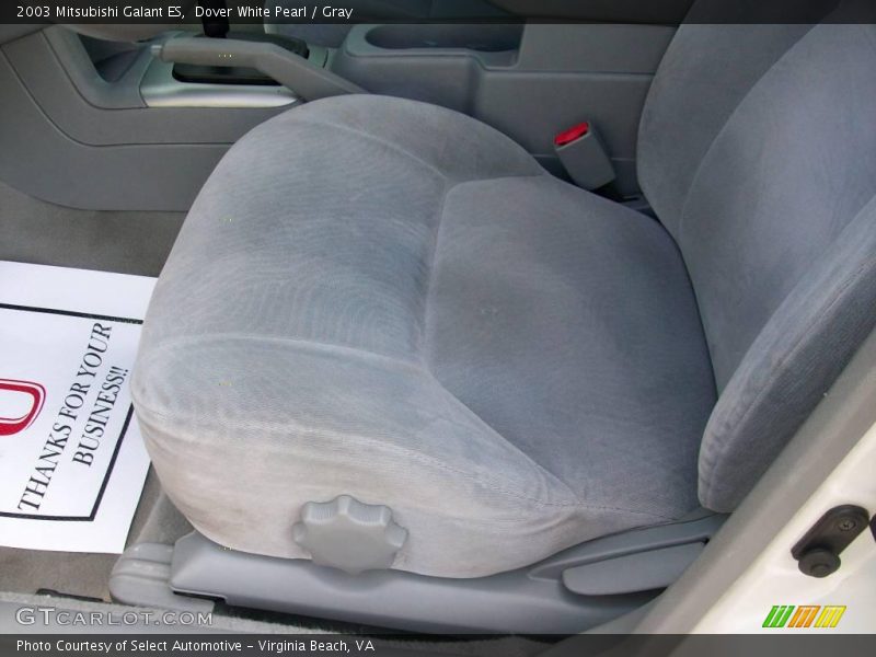Dover White Pearl / Gray 2003 Mitsubishi Galant ES