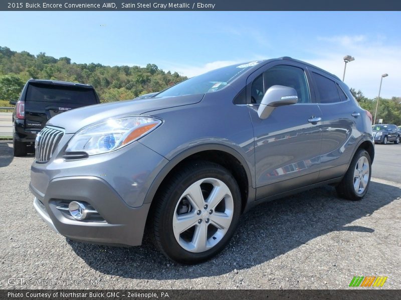 Satin Steel Gray Metallic / Ebony 2015 Buick Encore Convenience AWD
