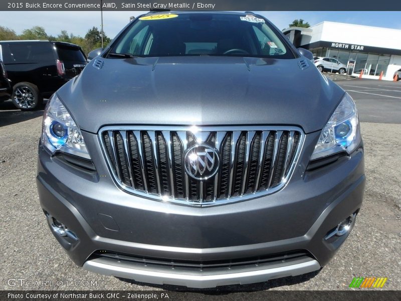 Satin Steel Gray Metallic / Ebony 2015 Buick Encore Convenience AWD