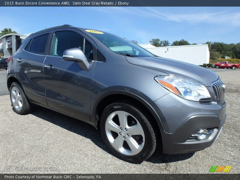Satin Steel Gray Metallic / Ebony 2015 Buick Encore Convenience AWD