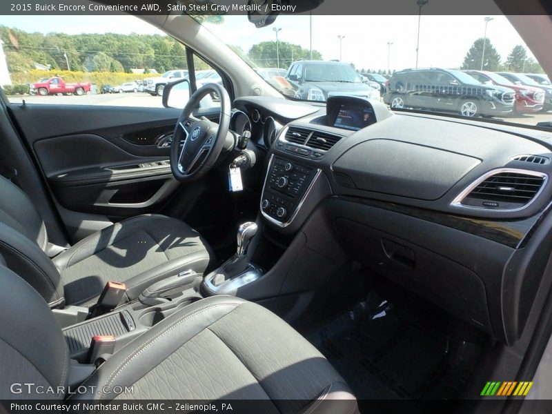Satin Steel Gray Metallic / Ebony 2015 Buick Encore Convenience AWD