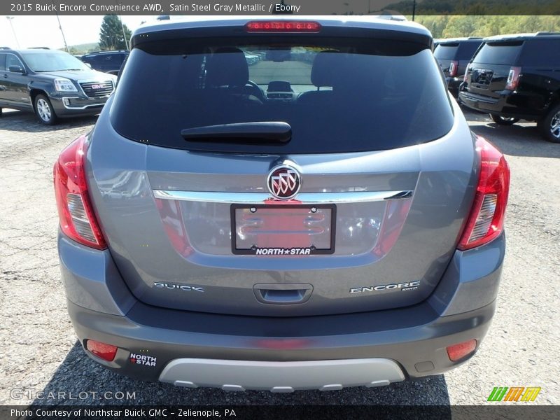Satin Steel Gray Metallic / Ebony 2015 Buick Encore Convenience AWD