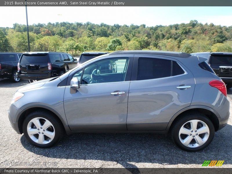 Satin Steel Gray Metallic / Ebony 2015 Buick Encore Convenience AWD
