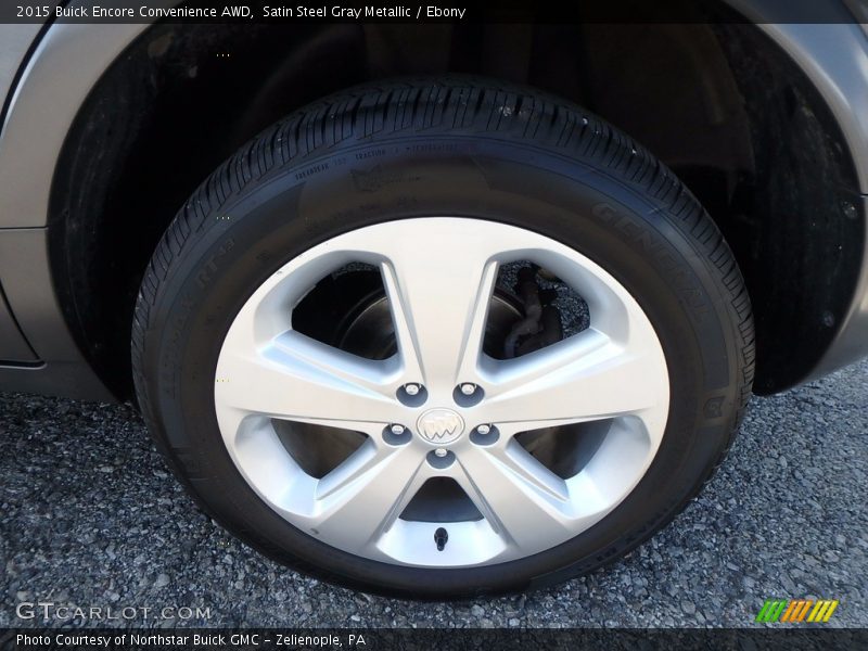 Satin Steel Gray Metallic / Ebony 2015 Buick Encore Convenience AWD
