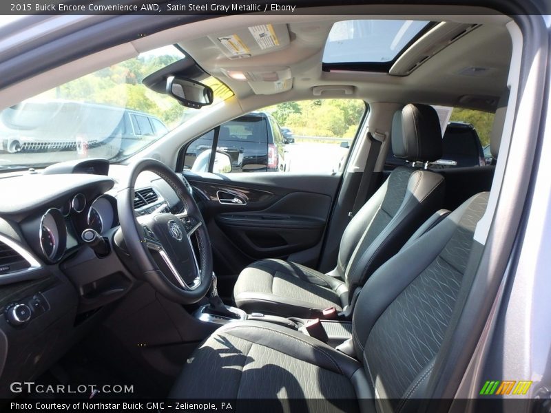 Satin Steel Gray Metallic / Ebony 2015 Buick Encore Convenience AWD