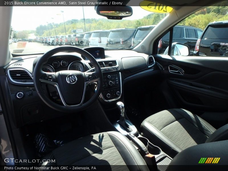 Satin Steel Gray Metallic / Ebony 2015 Buick Encore Convenience AWD